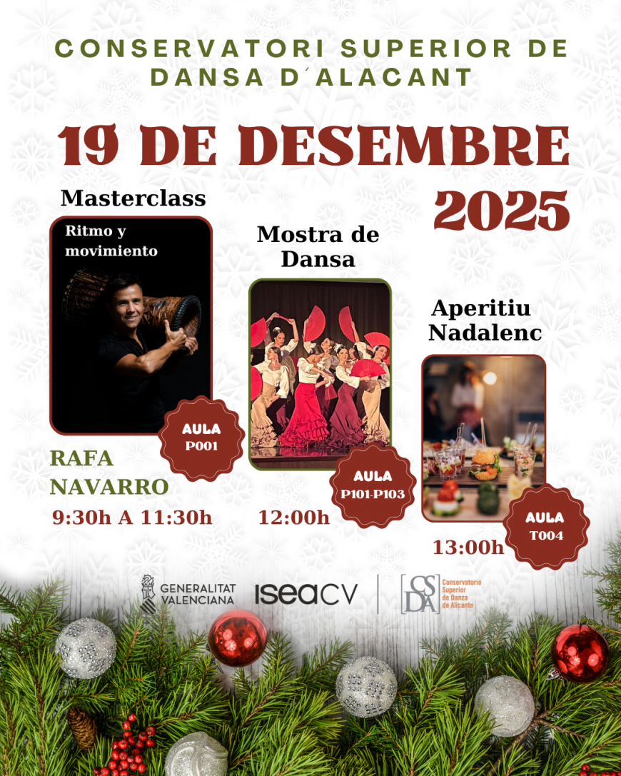 ¡Ven a celebrar la navidad el viernes 19 con talleres, actuaciones y picaeta!